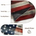 thumbnail image 6 of Vintage American Flag Area Rugs 5'x7', Washable Small Throw Rugs for Laundry Room Playroom, Retro USA Flags Wooden Indoor Outdoor Rug Non-Slip Low Pile Carpet Runner Reversible Floor Mats, 6 of 8