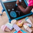 thumbnail image 3 of Melissa & Doug Ice Cream Shop Multi-Colored Chalk and Holders Play Set - 33 Pieces, Great Gift for Girls and Boys, 3 of 10