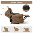 thumbnail image 2 of Bonzy Home Reclining Chair Sofa,3 Seats Recliner Couch Sofa with Overstuffed Arms and Back Living Room Furniture Sets, 2 of 7