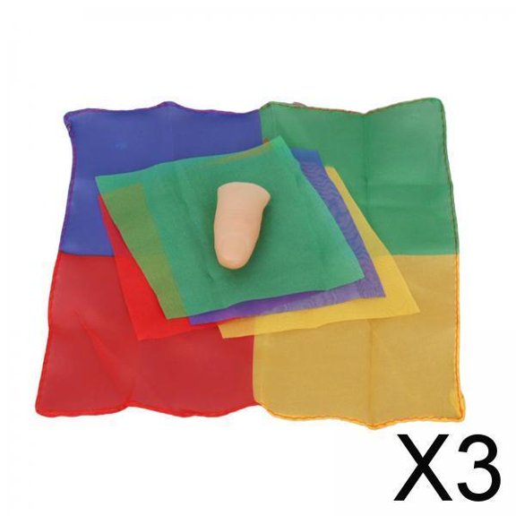 2xBufanda Seda Restauración Trucos de Magia Magia Stree Stage Stage Illusions Street Stage Toy Prop para Cumpleaños Boda Navidad , Multi, 3 piezas