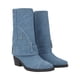 thumbnail image 1 of Bota Vaquera Tacón Bajo Con Capucha Arizona Para Mujer Azul Mezcilla Demin, 1 of 5