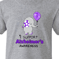 thumbnail image 4 of Inktastic I Support Alzheimer's Awareness Elephant with Purple Balloon Youth T-Shirt, 4 of 5