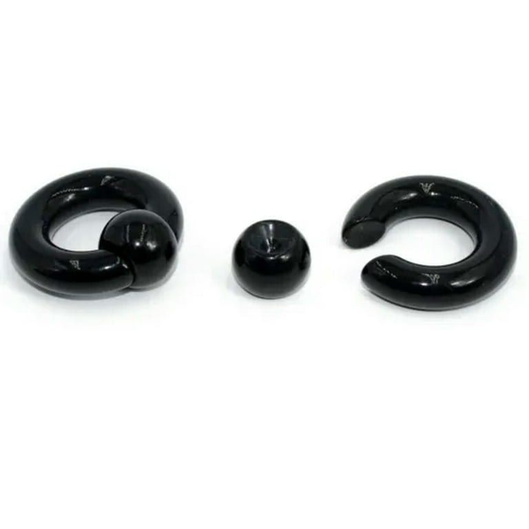 OPALRY Easy Fit Large Gauge BCR Heavy CBR Ball Closure Ring PA Albert Acrylic 6 16 10mm 1Pair Walmart