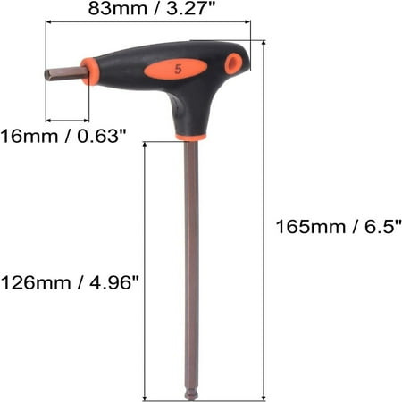 

High-Quality Must-Have Set of 2 Top-Grade Professional Metric S2 Steel T-Handle Wrench Spanners with Precision 3mm Ball End for Exceptional Workmanship.