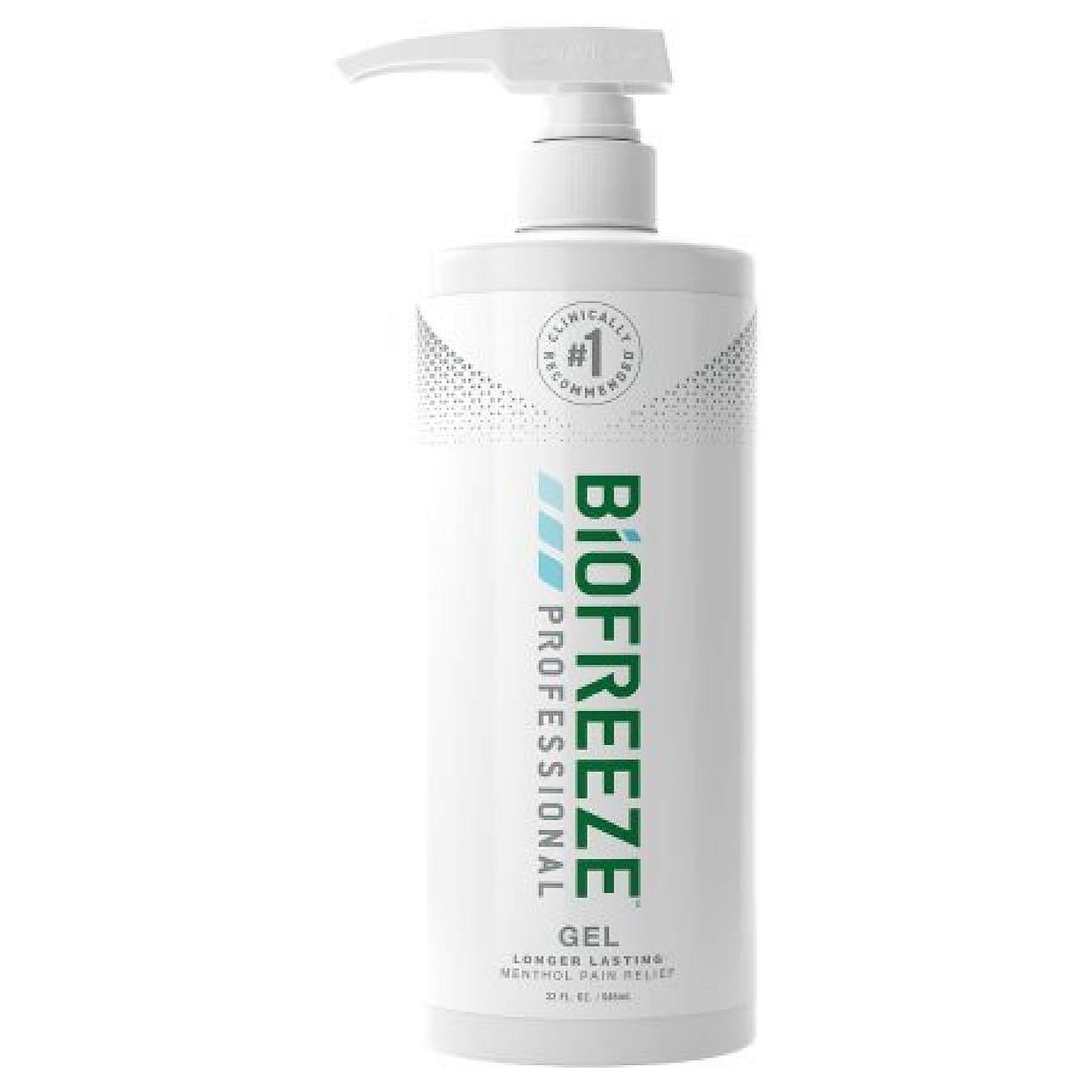 Biofreeze Professional Topical Pain Relief Gel, 5% Strength, Menthol, 32 ounce Pump Bottle, 1 Count