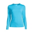 thumbnail image 3 of Lands' End Women's SunShade UPF 50 Long Sleeve Rash Guard Swim Tee, 3 of 4