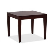 Lorell, Mahogany Finish Solid Wood Corner Table, 1 Each