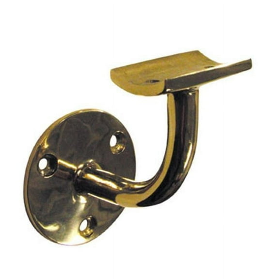 Lavi  2 In. Handrail Bracket - Polished Brass