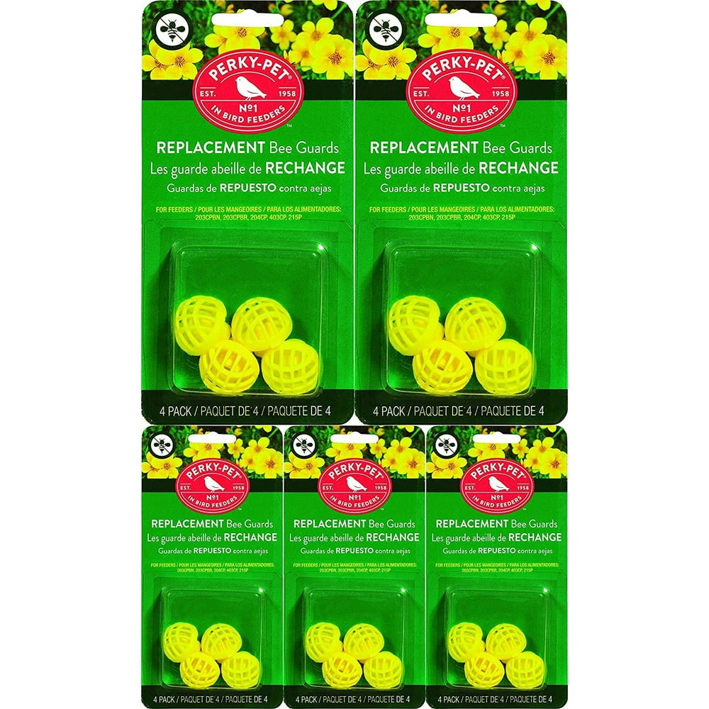 PerkyPet 205Y Replacement Yellow Bee Guards 5 Pack