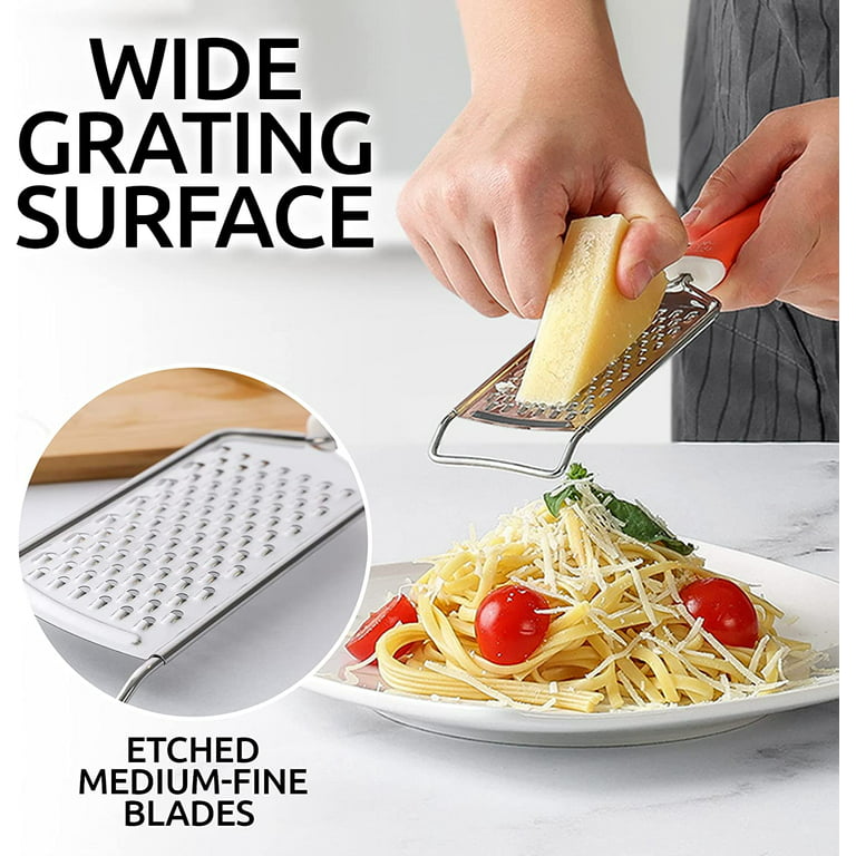 Set of 3 metal food Shredders Small, Medium & Large Cheese Grater with  handles