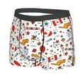 thumbnail image 2 of Balery Canada Day Men's Boxer Briefs, Soft and Breathable Cotton Underwear with nylon Waistband-Small, 2 of 9