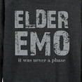 thumbnail image 3 of Instant Message - Elder Emo Never A Phase  - Women's Lightweight French Terry Long Sleeve Shirt, 3 of 6