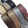thumbnail image 1 of Leather Guitar Strap - Fits Acoustic  Electric  and Guitars  Adjustable to Any Player, 1 of 13