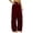 Wine Red, variant on Gkeoshab Womens Sweatpants New Straight Leg Cargo Pants Solid Color High Waist Casual Drawstring Elastic Waistband Trousers Black