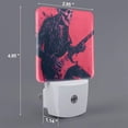 thumbnail image 2 of Fuzoiu Rock Skull Guitarist Print Dusk to Dawn LED Night Light with Light Sensor, Energy-Efficient Touch-Safe Night Lamp for Home, Office, and Kids' Rooms-UK, 2 of 7