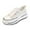White, variant on Women's Fashion Sneakers Platform Lace Up Breathable Mesh Glitter Athletic Shoes Comfortable Casual Walking Shoes For Women