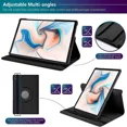 thumbnail image 3 of For Samsung Galaxy Tab A8 2021 SM-X200 SM-X205 Case 360 Degree Rotating Stand Tablet Cover for Samsung Galaxy Tab A8 10.5 inch Pink A8 X200, 3 of 5