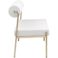 thumbnail image 5 of Meridian Furniture Carly Cream Vegan Leather Bench, 5 of 9