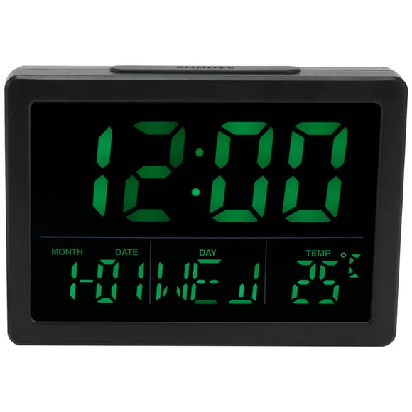 Horloge LED de Côté avec Grand Écran et Fonction Snooze Horloge Électrique pour Dortoir Matinal