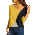 thumbnail image 1 of Pompotops Blouse Femme Col Rond Manches Longues Grande Taille Facile, 1 of 5