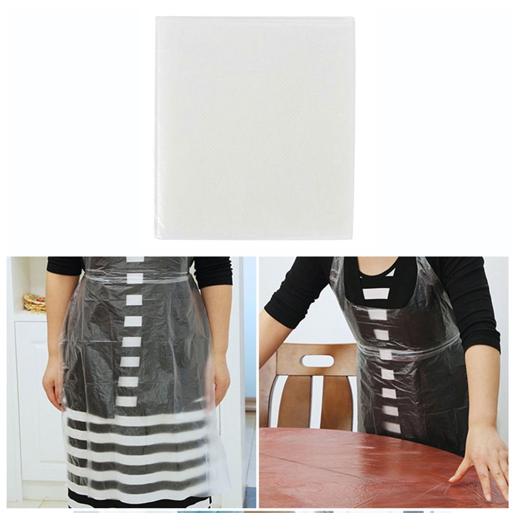 Disposable Plastic Apron Waterproof Hairdressing Salon Capes Haircut