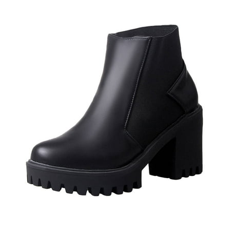 

Valentine s Day Deals!2022 Juebong High Heeled Thick Heeled Women s Boots Fashion Glamour Women s Boots