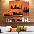 thumbnail image 3 of Silhouettes de Manhattan Panorama - Impression sur Toile Extra Grand, 3 of 4