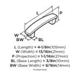 thumbnail image 6 of Amerock Forgings 3 in (76 mm) Center-to-Center Rustic Bronze Cabinet Pull, 6 of 7