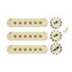 thumbnail image 1 of Juego de perillas de repuesto para guitarra eléctrica Stratocaster Strat St en color blanco roto y crema escarchado Rothko, 1 of 5