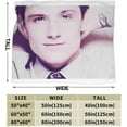thumbnail image 3 of Josh Hutcherson Blanket, Super Soft Flannel Wool Comfort Blanket, Anti-Pilling Plush Blanket, Washable Lightweight Plush Blanket, Suitable for Home Living Room, Sofa, Bedding, 3 of 6