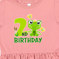 thumbnail image 4 of Inktastic 2nd Birthday Princess Frog Girls Toddler Dress, 4 of 5