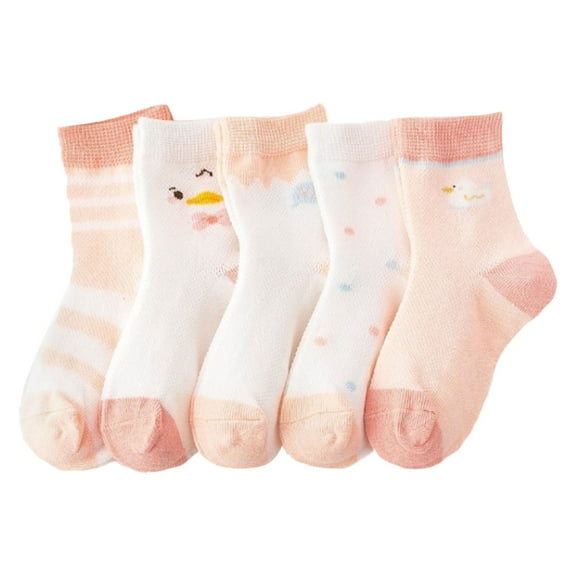 Mercatoo Little Girl Socks 6 Years Old Baby Socks Floor Socks Summer Cotton Socks 𝐂artoon Thin Breathable Autumn 𝐂artoon