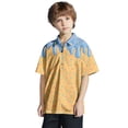 thumbnail image 1 of Hiiyo Polo à Manches Courtes Imprimé Crème Glacée pour Garçons T-Shirt Tricoté Décontracté d'Été, 1 of 6