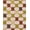 Beige, variant on ODIKA 4' x 6' Machine Washable Non-Slip Area Rug, Geometric Square High Traffic Rug, Cream, 309520