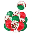 thumbnail image 5 of 60pcs 12-Inch Christmas Balloons Red and Green Confetti Balloons (Red Green), 5 of 10