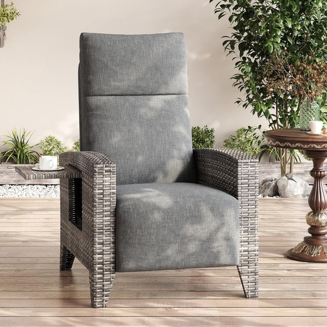 Qinaqin Outdoor cm de Anchoicker Recliner Patio Chair – 150° Ajustable Backrest Air Pump Footrest