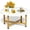 23.6"d Round Gold, variant on Small Coffee Table, Low Table with Solid Wood Legs, 23.6" Mini Square Accent Table Side End Table,Floor Table Desk for Sitting on The Floor, Coffee Tea Table for Living Room, Dorm, Apartment, Natural