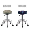 thumbnail image 5 of Honeii Sea Jellyfish Bar Stool Covers – Perfect Fit for 12" to 14" Round Stools, Crease-Resistant, Stretchy, Washable & Dustproof Seat Slipcovers-, 5 of 7