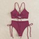 thumbnail image 5 of Traje de baño de 2 piezas para mujer, trajes de baño para mujer, traje de baño de una pieza con estampado de rayas para mujer, bikini, ropa de playa para nadar, traje de baño para mujer, 5 of 5