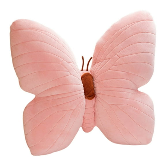 Qiweii Cute Butterfly Plush Pillow Stuffed Butterfly Toy Sofa Cushion Room Decor Photo Prop Girls Birthday Gift Soft Plush Decor