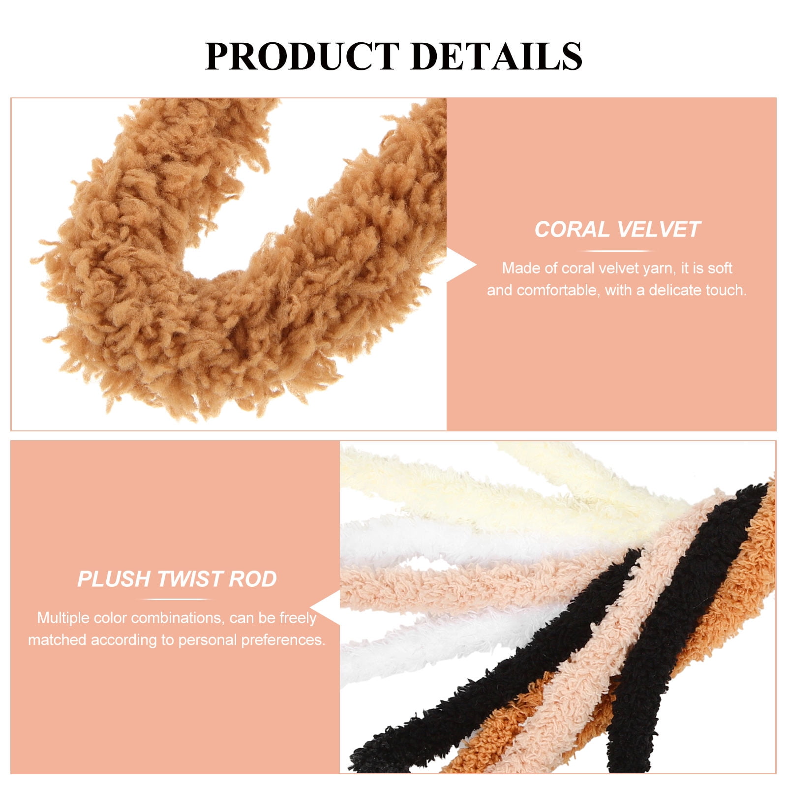 UPOUART Black Chenille Craft Twisting Sticks for Handmade Projects and Craft Supplies