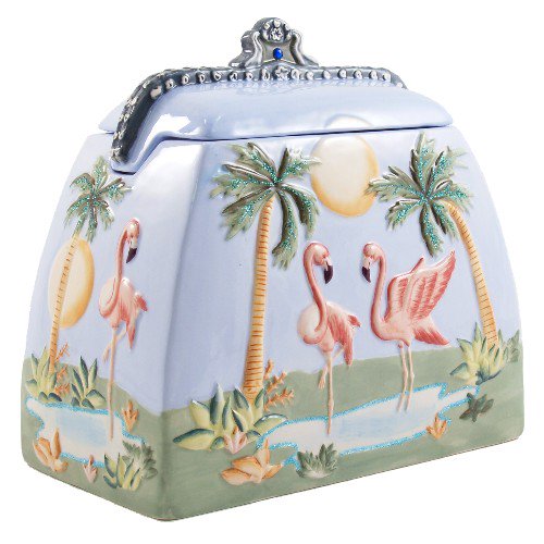 Flamingo Sunset Cookie Jar