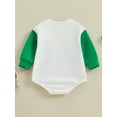 thumbnail image 4 of Newborn Baby Girl Boy My first St. Patrick's Day Outfit 3 6 12 18 Months Lucky Baby Romper Sweatshirt Onesie Bodysuit, 4 of 8