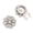 White K, variant on Stylish 25mm Circular Glass Cufflinks Ideal For Gifts And Special Occasions Shirt Accessories