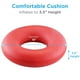 thumbnail image 2 of Cojín Inflable Nova Rojo Goma Duradera Fácil de Limpiar 18 Pulgadas, 2 of 4