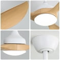 thumbnail image 3 of 56 Inch Modern Ceiling Fan with Dimmable LED Light, Quiet Reversible DC Motor for Indoor & Outdoor Use, White ABS Blades, Remote Control, 3 of 10