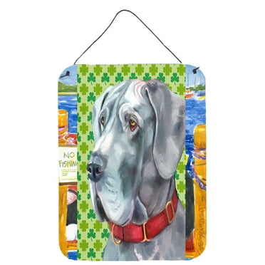 Great Dane St. Patricks Day Shamrock Wall or Door Hanging Prints