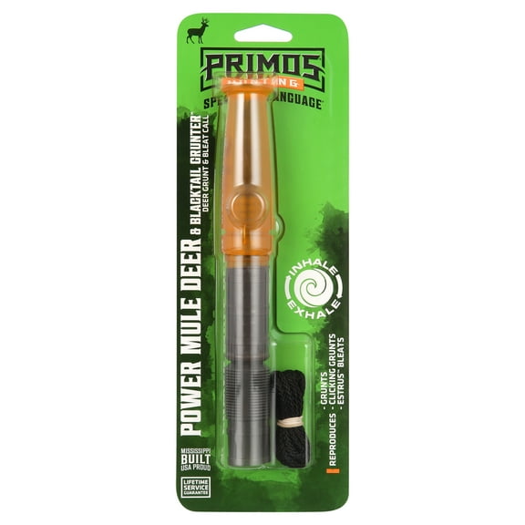 Primos Hunting Power Mule Deer and Blacktail Deer Grunter Call, 736WM