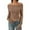 Khaki, variant on EDFBUYKRS Women's Plus Size Shirts V Neck Button Tunic Tops Casual Long Sleeve Swing Flowy Blouse L