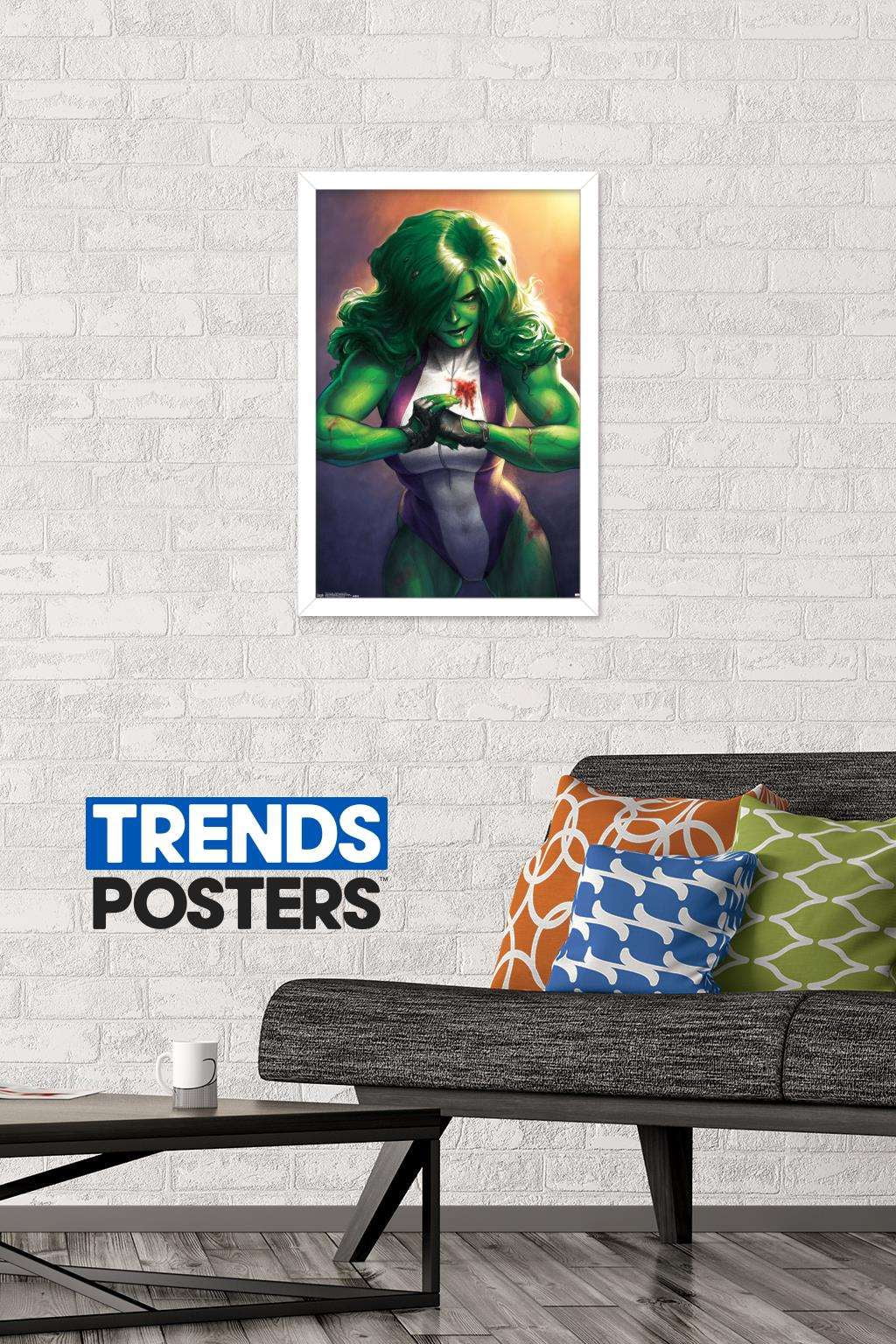 Marvel Comics - She-Hulk - Totally Awesome Hulk - Cover #4 Wall Poster, 14.725" x 22.375", Framed